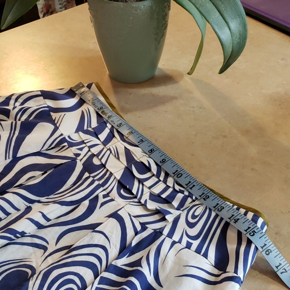 CAbi Blue & White Unique Skirt - Picture 7 of 8